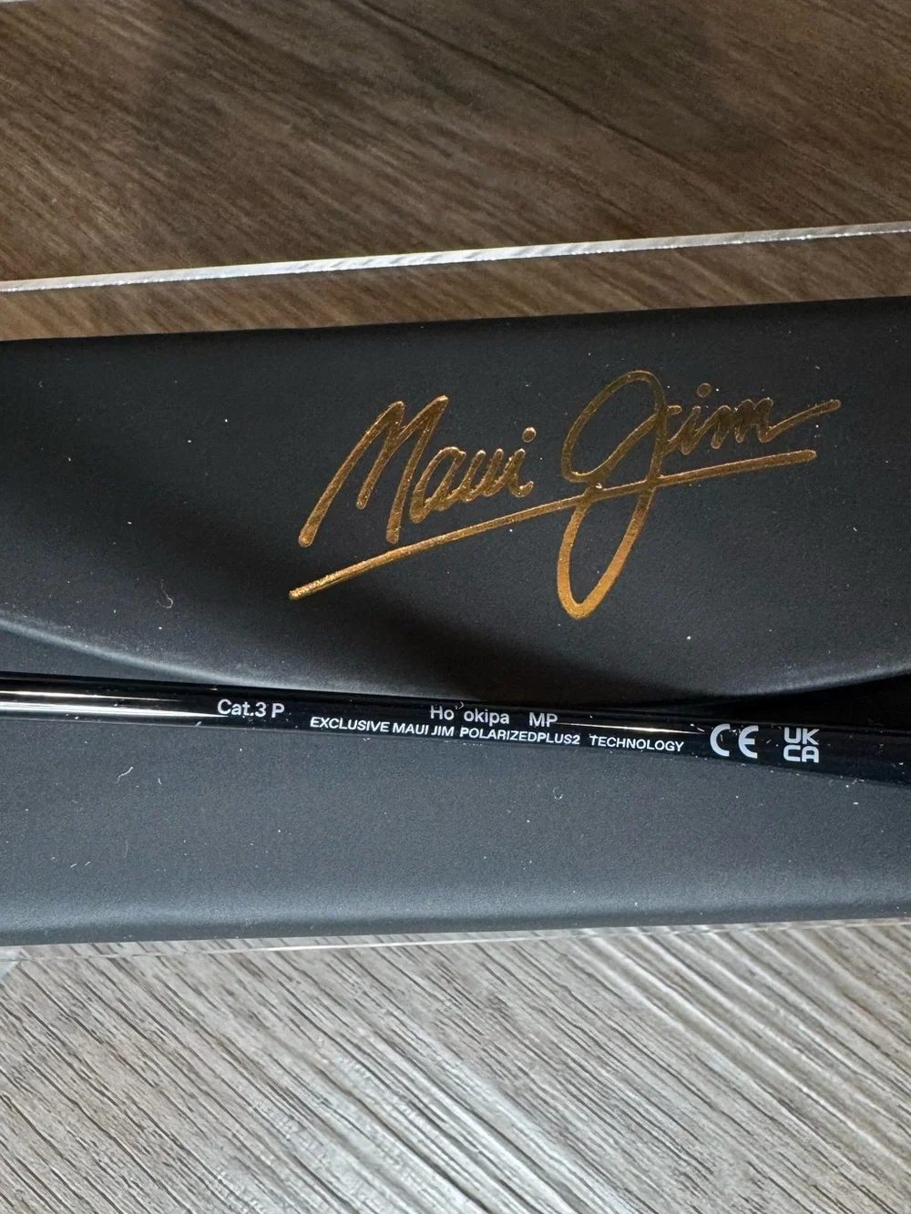 Maui Jim Ho’okipa Rimless Polarized Black Sunglasses